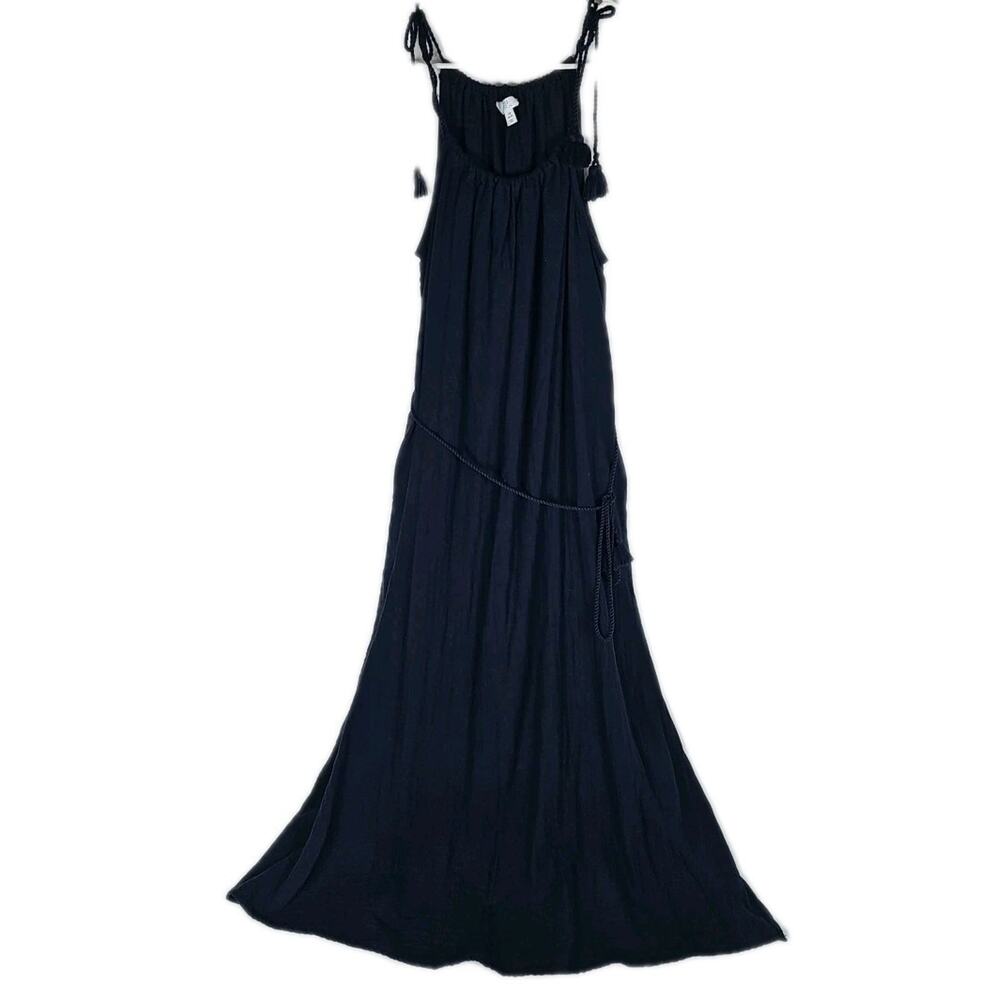 Time and Tru Sleeveless Maxi Dress With Rope Style Ties, Size XS